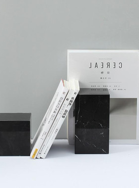 现货实心大理石几何体底座摆件客厅书柜展示台六面体摆台拍摄道具