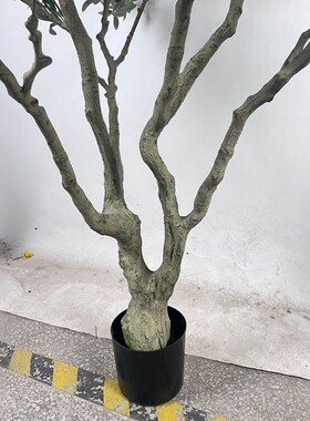 北欧风拆装款仿真橄榄树盆栽酒店家居室内大型落地摆件仿真橄榄树