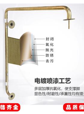 不锈钢轻奢带扶手沙发脚装饰高档家具五金配件软体沙发腿支撑腿