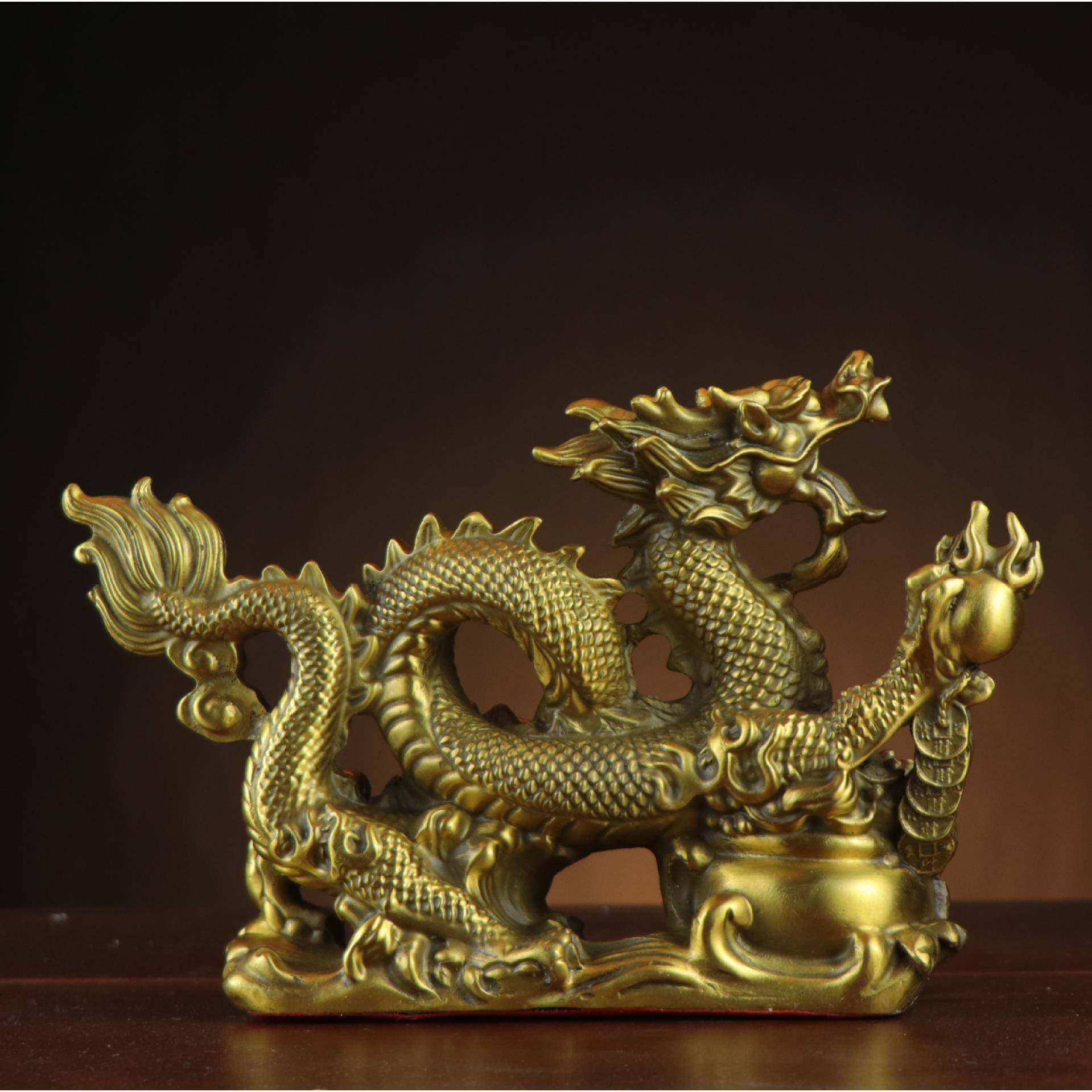 杨铜记家居办公室铜摆件铜龙铜聚宝盆龙,淘宝优惠券,粉丝福利购,淘宝优惠卷