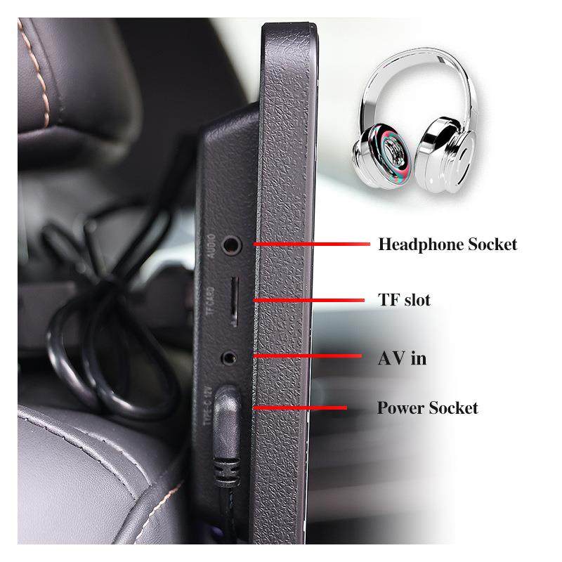 10寸新款安卓外挂车载头枕显示器显示屏车用轻便画质高清显示,淘宝优惠券,粉丝福利购,淘宝优惠卷