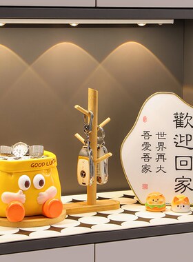 入户放钥匙收纳盒玄关摆件进门口鞋柜客厅家居装饰品乔迁新居礼物
