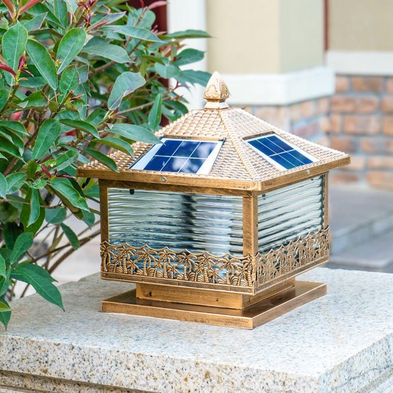 太阳能柱头灯户外景观庭院灯饰家用门柱灯室外花园别墅防水围墙灯,淘宝优惠券,粉丝福利购,淘宝优惠卷