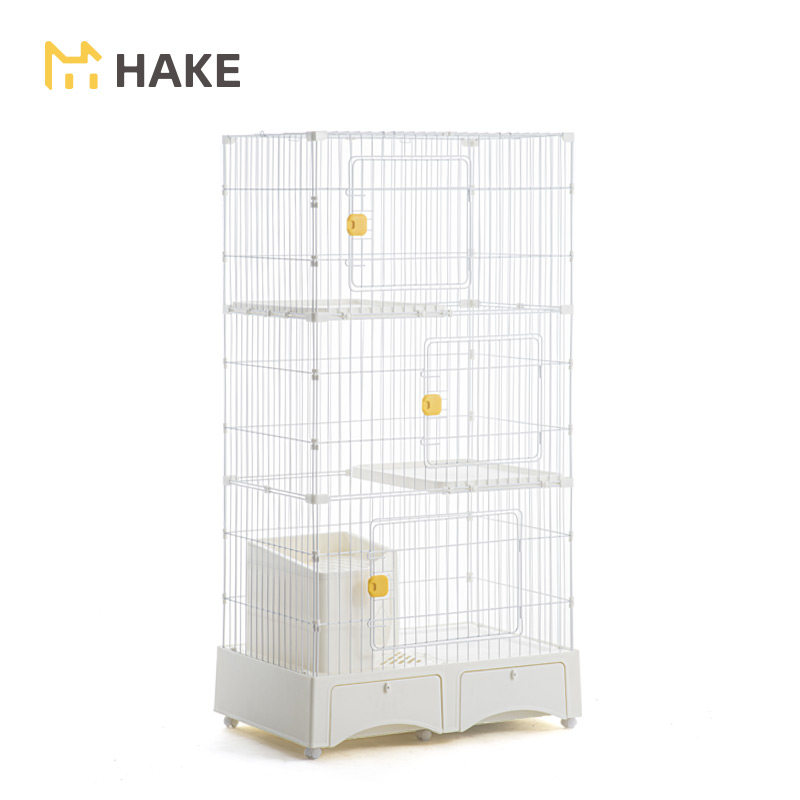 HAKE猫笼子全封闭厕所一体猫屋猫舍猫窝宠物超大自由空间猫咪别墅,淘宝优惠券,粉丝福利购,淘宝优惠卷