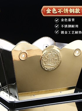 烧纸桶家用室内化元宝烧纸钱化宝炉焚烧桶L烧宝盆折叠不锈钢烧金