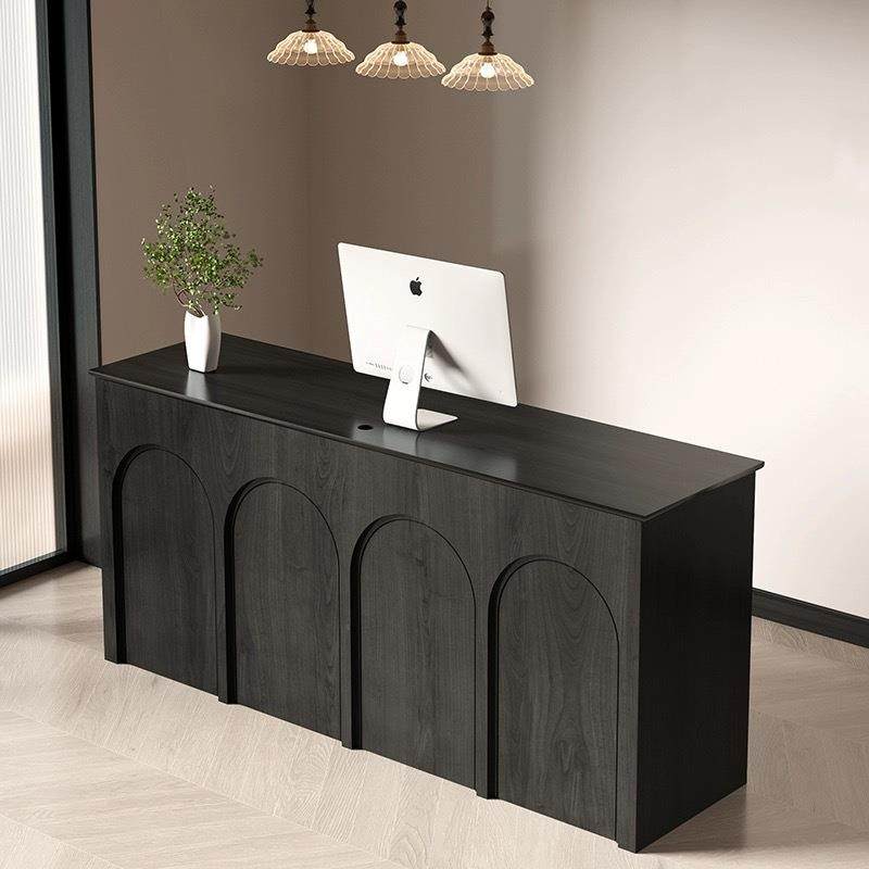 中古风服装店收银台中岛台一套吧台桌柜台童装店女装店前台接待柜,淘宝优惠券,粉丝福利购,淘宝优惠卷