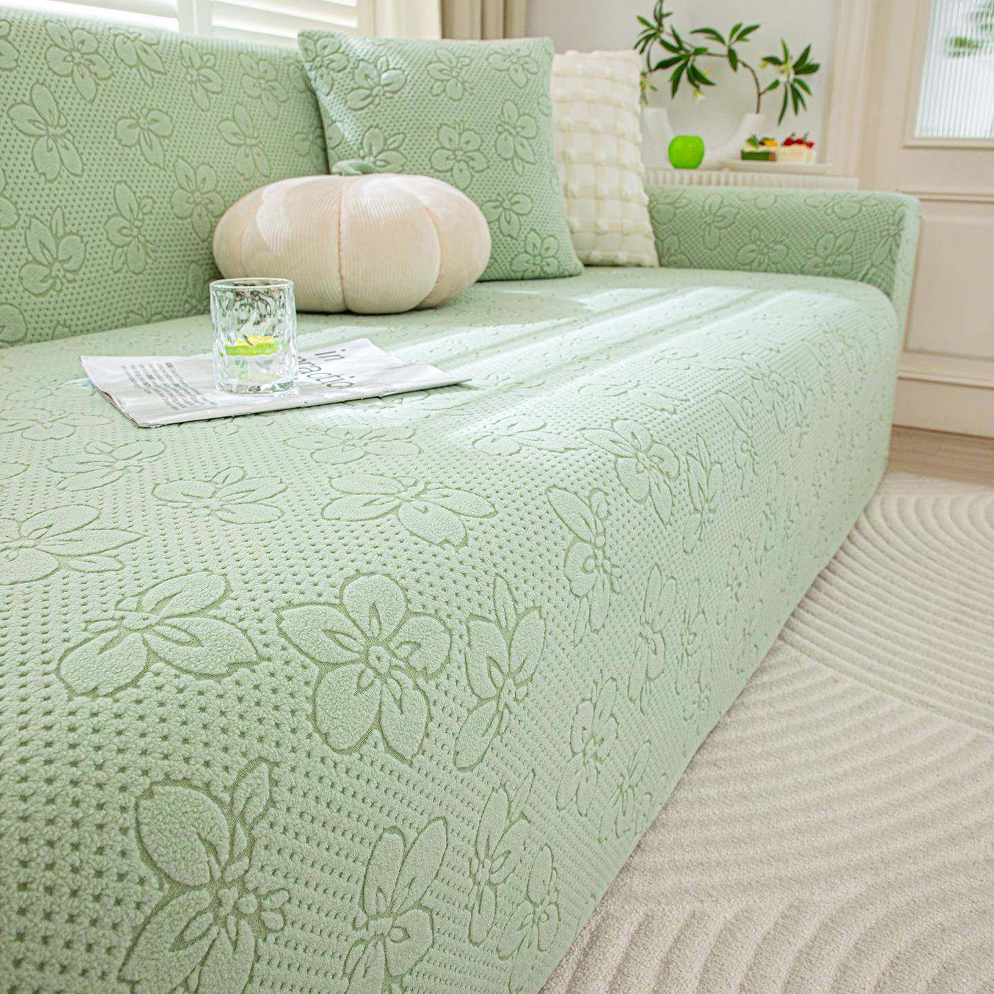 沙发毯保护罩网红防尘加厚弹力沙发罩爆款新款2025新款山茶沙发套,淘宝优惠券,粉丝福利购,淘宝优惠卷