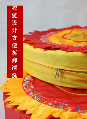 拜垫拜佛垫跪垫家用加厚圆形九品莲花缎面蒲团打坐禅修垫佛堂用品