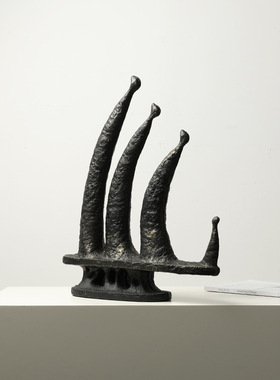 新中式侘寂抽象扬帆起航树脂雕塑办公室酒店玄关桌面家居装饰摆件