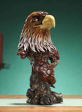 《鹰首》铜老鹰摆件 大展宏图装饰办公室桌面鹰头工艺品升迁礼物