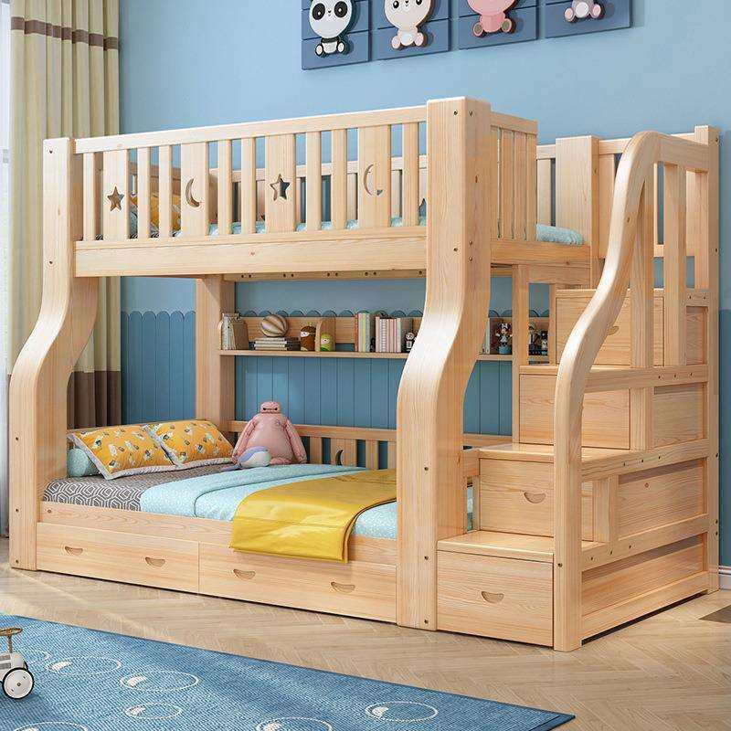 全实木上下床双层床高低床两层子母床多功能组合上下铺木床儿童床,淘宝优惠券,粉丝福利购,淘宝优惠卷