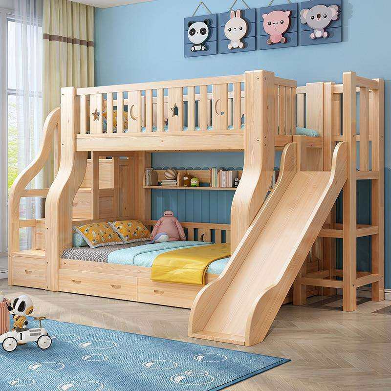 全实木上下床双层床高低床两层子母床多功能组合上下铺木床儿童床,淘宝优惠券,粉丝福利购,淘宝优惠卷