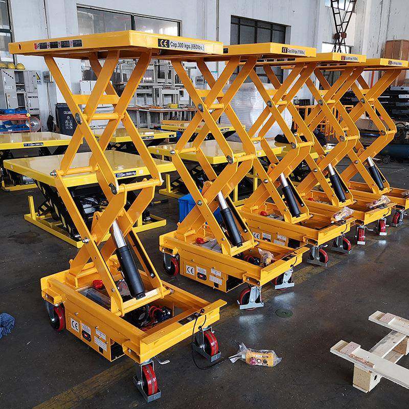 载重300KG/500KG电动液压升降平台车移动式升降平台升降搬运车,淘宝优惠券,粉丝福利购,淘宝优惠卷