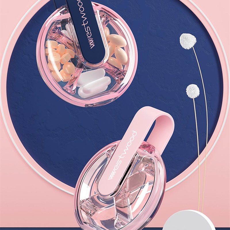 药盒可携式随身药品分装盒子小号一日三餐药丸药锭分Y药器迷你密 - 图1