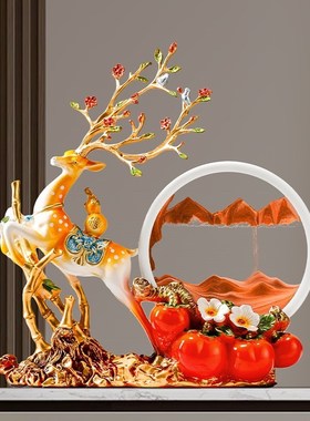 乔迁之喜新居礼品搬家暖居礼物实用流沙画沙漏摆件家W居客厅装饰