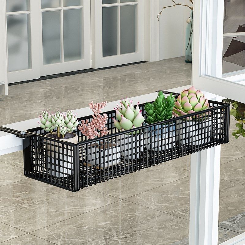 窗台置物架窗外阳台花架护栏杆挂篮架悬挂式多肉绿萝花盆铁艺托架,淘宝优惠券,粉丝福利购,淘宝优惠卷