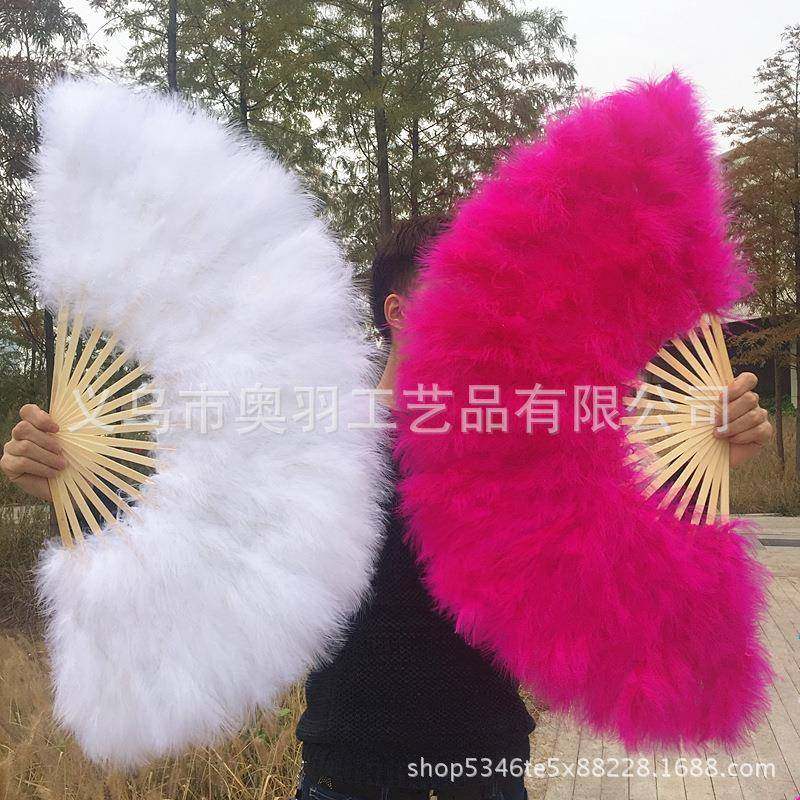 直销多色渐变大羽毛扇大红渐变白色大羽毛扇毛毛扇表演舞台扇,淘宝优惠券,粉丝福利购,淘宝优惠卷