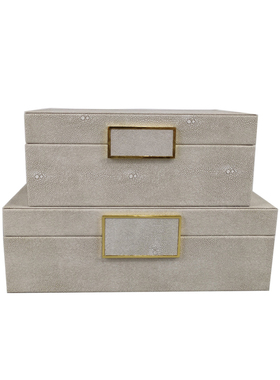 新中式现代家居首饰盒摆件样板房卧室衣帽间橱窗软装饰品储物盒子