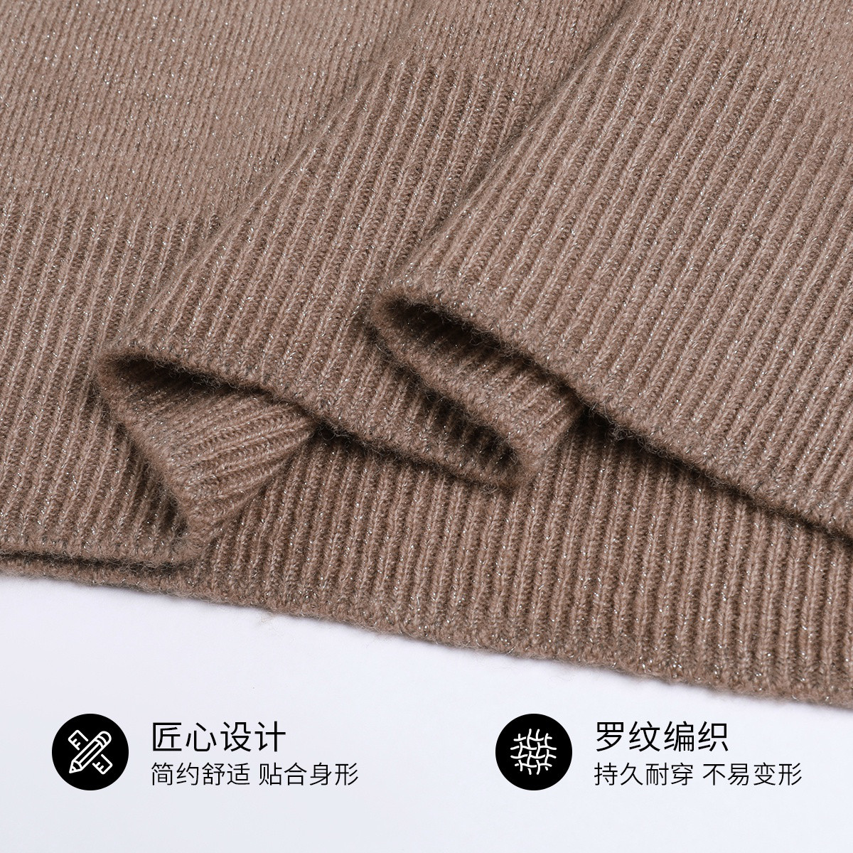 雪中飞渐变色毛衣气质内搭女士羊毛衫春季半高领休闲针织衫上衣女