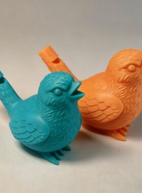创意迷你3D打印小鸟口哨加水