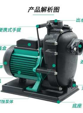Wilo威乐增压离心海水泵大吸力自吸泵耐腐蚀农工业用泵PU-S400E