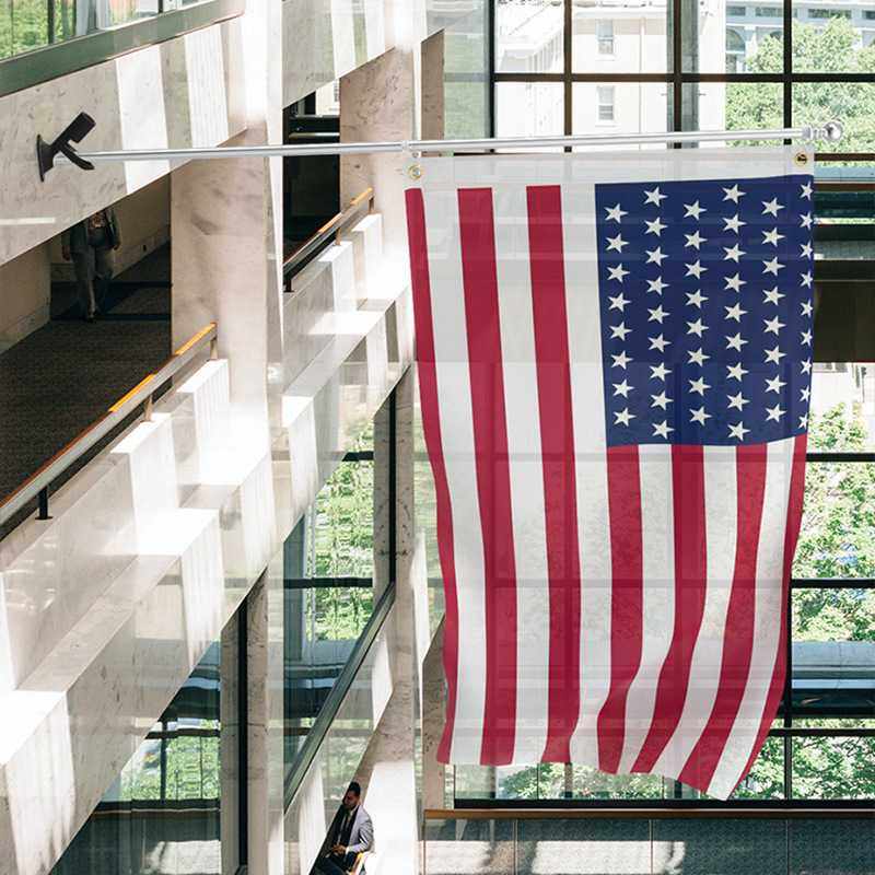 不锈钢防缠绕旋转落地旗杆 防锈壁挂铝合金5节旗杆,淘宝优惠券,粉丝福利购,淘宝优惠卷