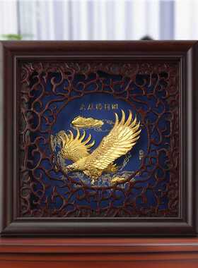大展鸿图立体金箔画现代画客厅装饰画壁画墙画创意家居摆件