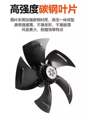 变频电机冷却通风机散热风扇G80/G90/G132/G160/355A变频电机风罩