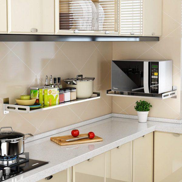 免打孔墙上放锅架收纳架子层板货架厨房微波炉壁挂烤箱电器置,淘宝优惠券,粉丝福利购,淘宝优惠卷