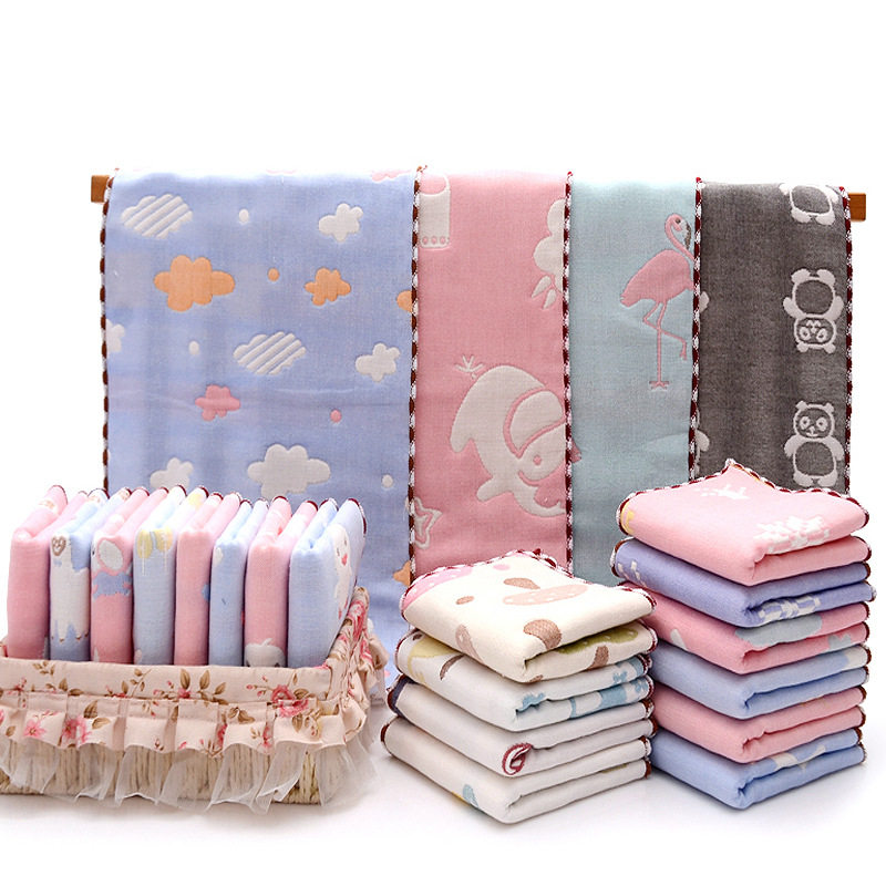 25*50cm纯棉童巾纯棉提花6六层纱布儿童毛巾厂家直销婴儿洗脸毛巾,淘宝优惠券,粉丝福利购,淘宝优惠卷
