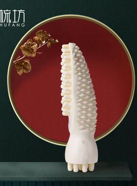 徽梳坊真鹿角小熨斗面部按摩器脸部清洁刷眼部眼周经络刷子138