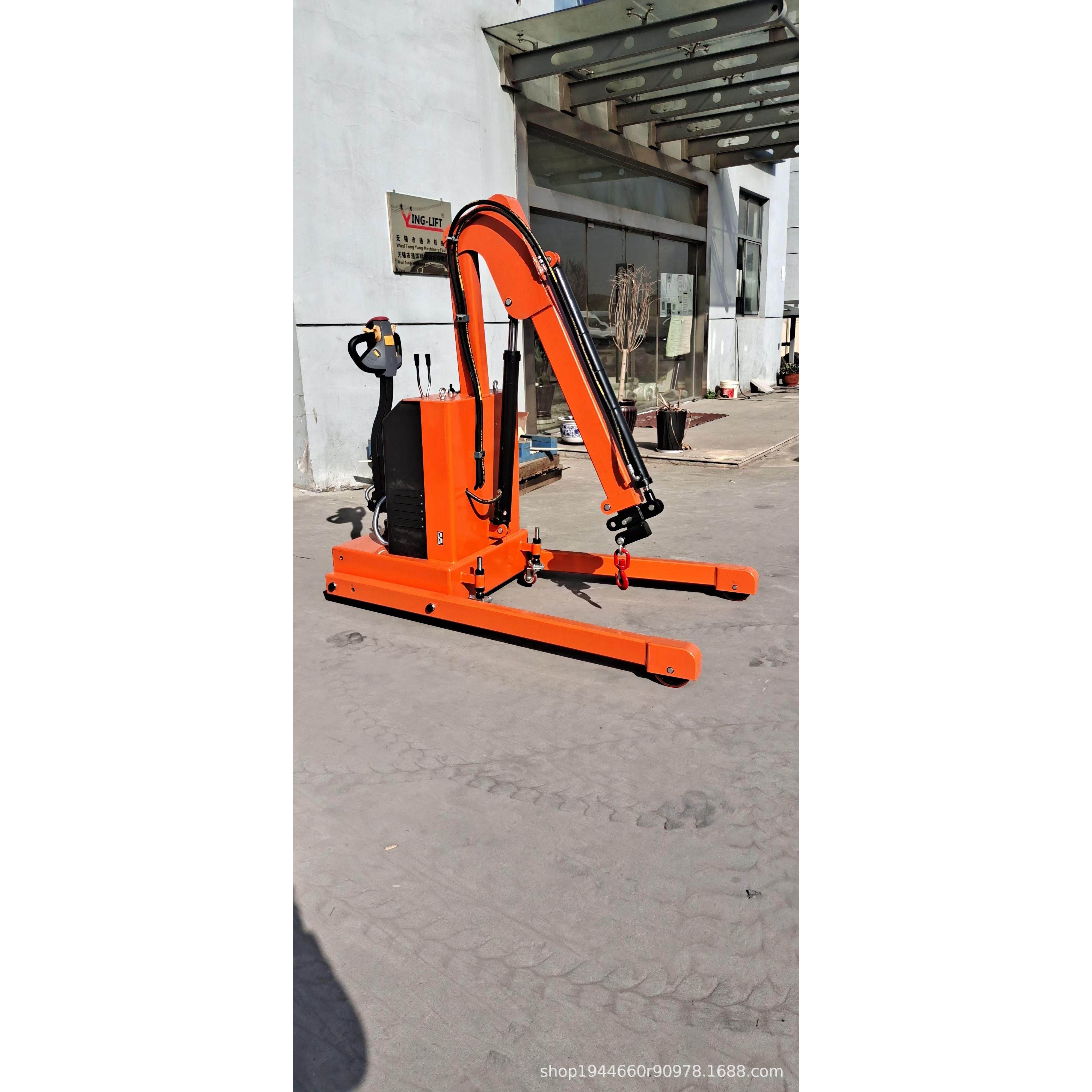 钧力全电动吊机可折叠全自动单臂吊机仓储物流上卸货吊机载重1吨,淘宝优惠券,粉丝福利购,淘宝优惠卷