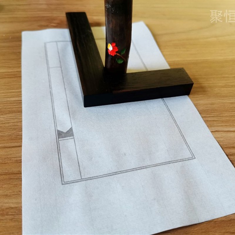 手工拓印熟宣纸i 篆刻纸钤印拓边拓印纸 书法印稿转印纸临摹纸连 - 图0