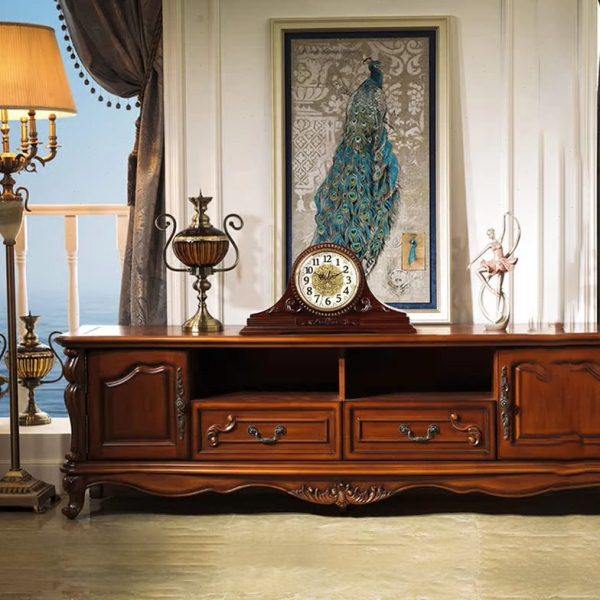 中式实木复古座钟客厅静音大坐台钟装饰台式石英钟表欧办公室报时,淘宝优惠券,粉丝福利购,淘宝优惠卷