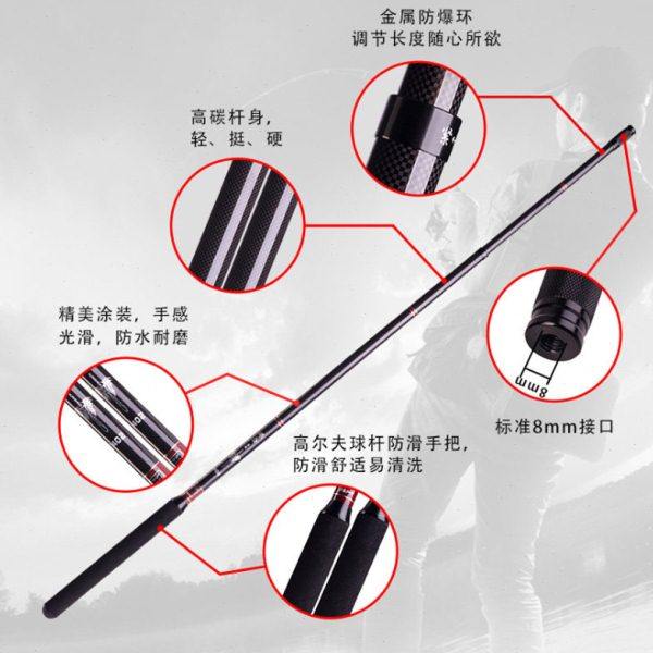 竞技碳素抄网杆裸竿超硬超轻短节黑坑飞抄伸缩鲫鱼加厚钓鱼抄网竿,淘宝优惠券,粉丝福利购,淘宝优惠卷
