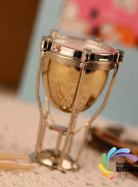 迷你定音鼓模型西洋乐器摆件管乐送男女朋友生日创意礼物圣诞节