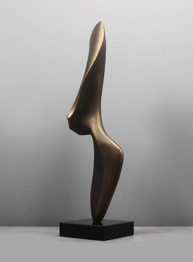 玄关雕塑摆件轻奢抽象艺术品摆设软装饰品玻璃钢家居售楼处l创意