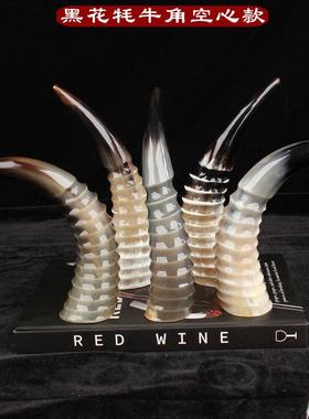 天然牛角摆件全牦牛角尖家居客厅办公桌面招财装饰创意工艺品礼物