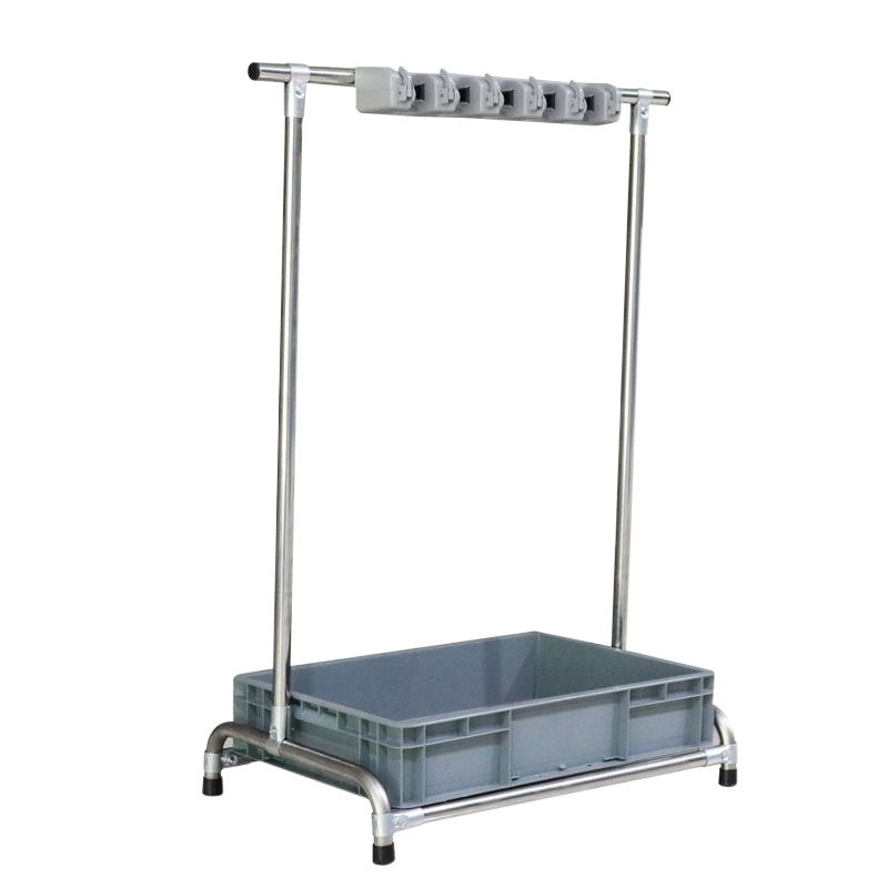 拖把架落地式不锈钢可移动拖把扫把挂架免打孔卫生间收纳整理架子 - 图0