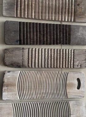 民俗老物件农村老搓衣板80年代老式农具怀旧收藏品杂项装饰摆件