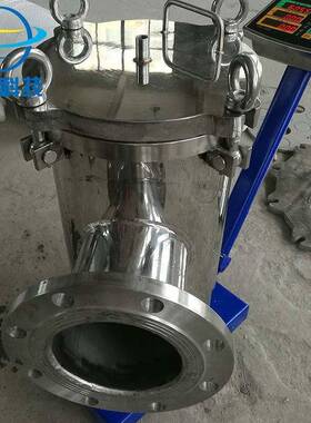 不锈钢篮式过滤器DN150可定制镜面抛光篮式过滤器厂家
