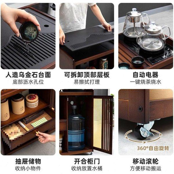 移动小型茶桌茶水柜家用放阳台泡茶桌茶台一体茶几桌子喝茶全套,淘宝优惠券,粉丝福利购,淘宝优惠卷