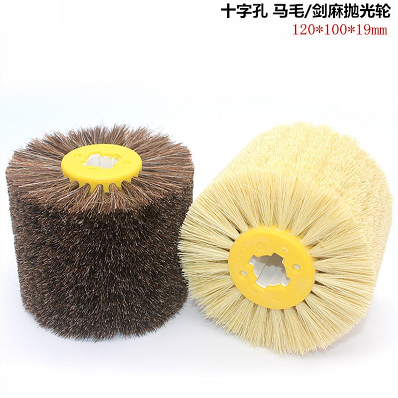 进口磨料丝拉丝轮抛光木纹还原杜邦丝拉丝机N木材不锈钢仿古漆抛 - 图2