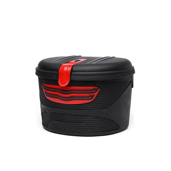 Electric bike helmet basket bicycle rain-proof car Lou anti-theft front and rear basket with lock enlarged folding bike universal frame