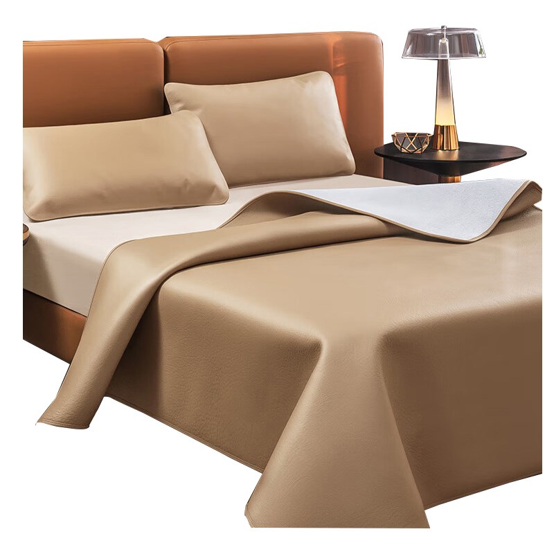 高档牛皮凉席加厚头层水牛皮纯真A皮席子皮凉席床垫高端软席三件 - 图3