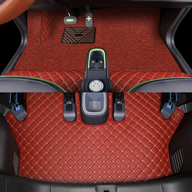 Baojun e100 electric two-seater fully surrounded by leather