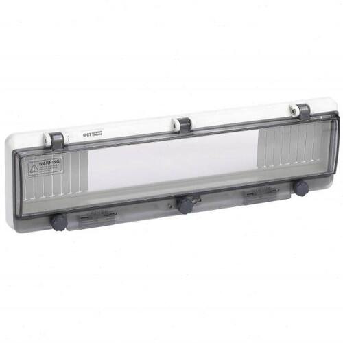 18回路断路器防护罩户外18P空气开关保护罩PC阻燃塑料防水罩IP67 - 图1