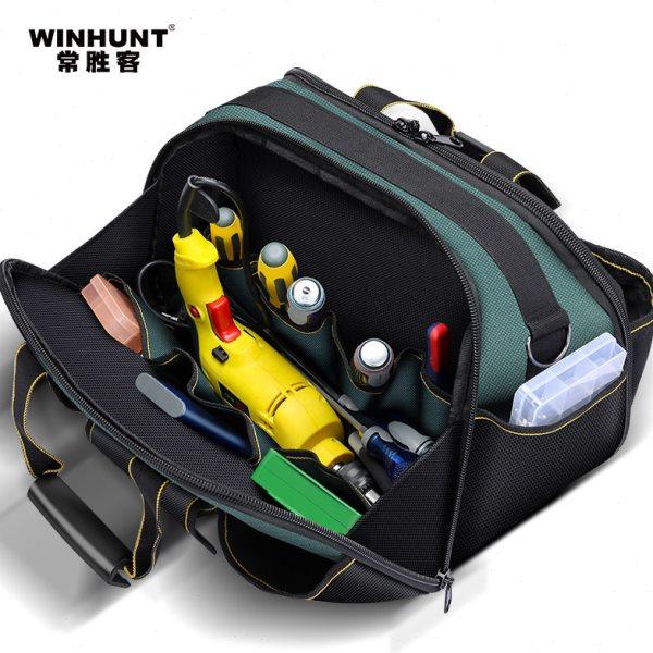 工具包结实耐用多功能维修收纳袋便携式耐磨木电工专用帆布收纳包,淘宝优惠券,粉丝福利购,淘宝优惠卷