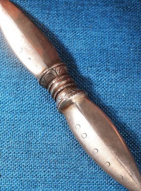 上行道尼泊尔精工手工生铁独股杵金刚杵金刚撅杵藏式家居摆件室内