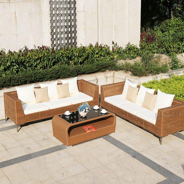 户外花园简约别墅简约现代藤编沙发茶几组合室外阳光房售楼处家具,淘宝优惠券,粉丝福利购,淘宝优惠卷